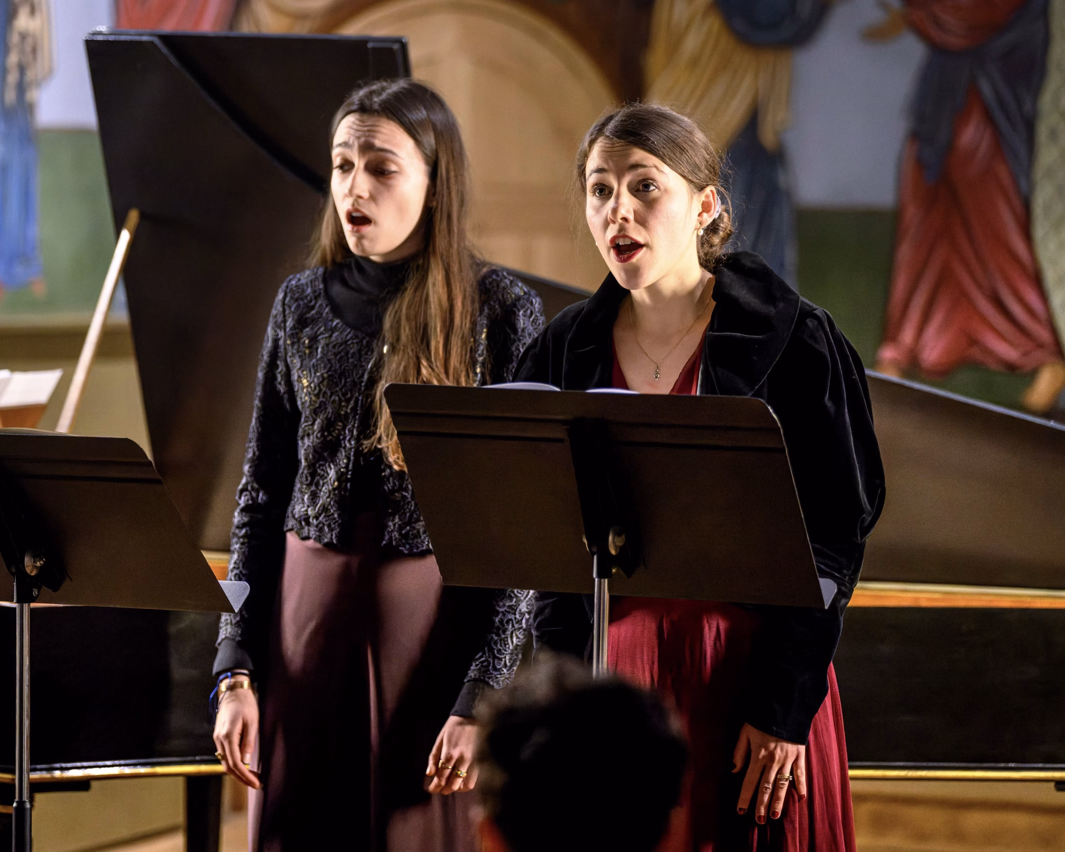 Elèves de chant lyrique lors du concert 